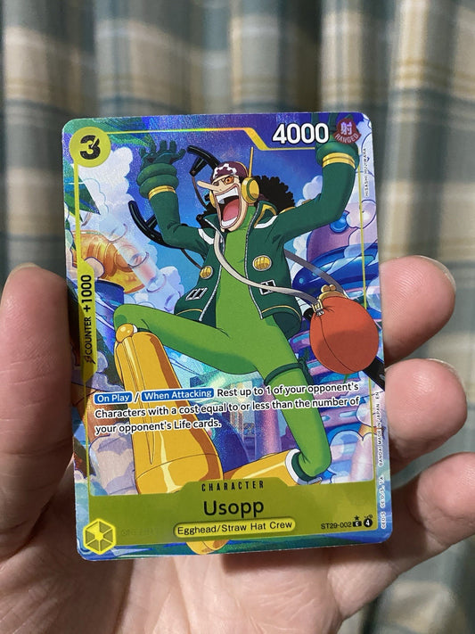 Usopp ST29-002 Parallel Alt Art Starter Deck Promo One Piece Card NM Rare!
