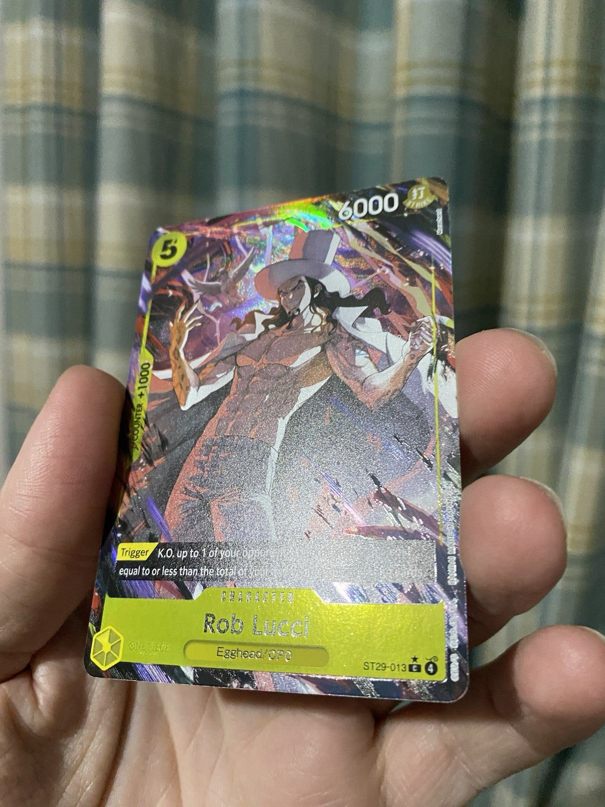 One Piece TCG Lucci ST29-013 Egghead Island Alt Art English NM Rare!