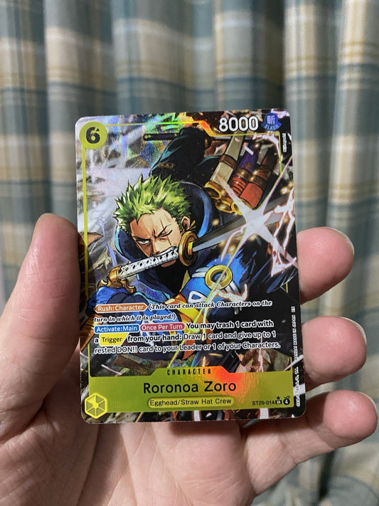 Roronoa Zoro ST29-014 Alt Art from Egghead Starter Deck One Piece One Piece TCG!