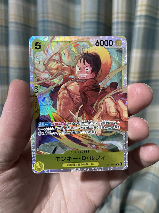 Monkey D Luffy ST13-015 Super Rare The Three Brothers Bond ONE PIECE TCG Japan!