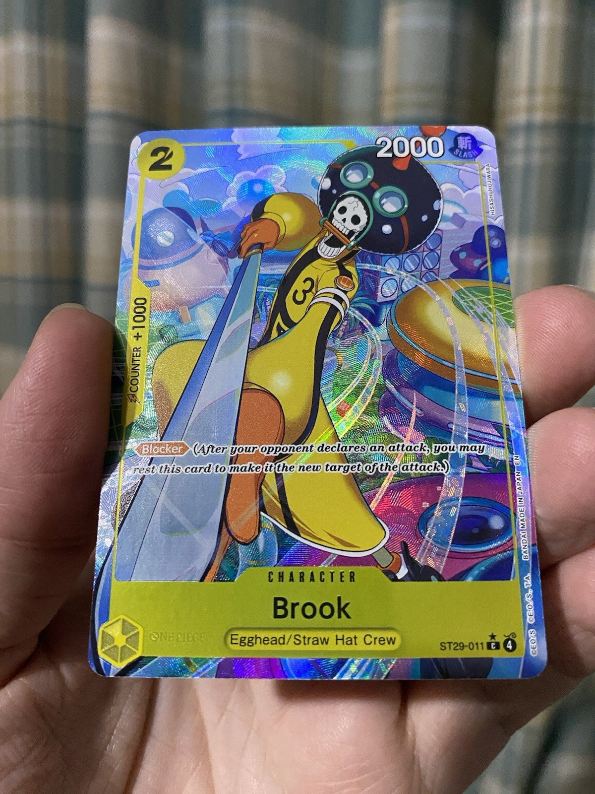 Brook ST29-011 SR Structure Deck 29 Egghead Holo Foil Alt Art One Piece TCG NM!