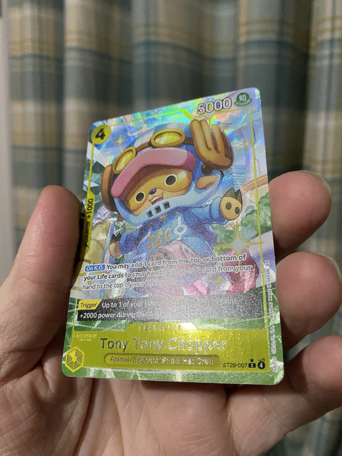 One Piece TCG Tony Tony Chopper ST29-007 Alt Art Starter Deck 29 Egghead NM Card