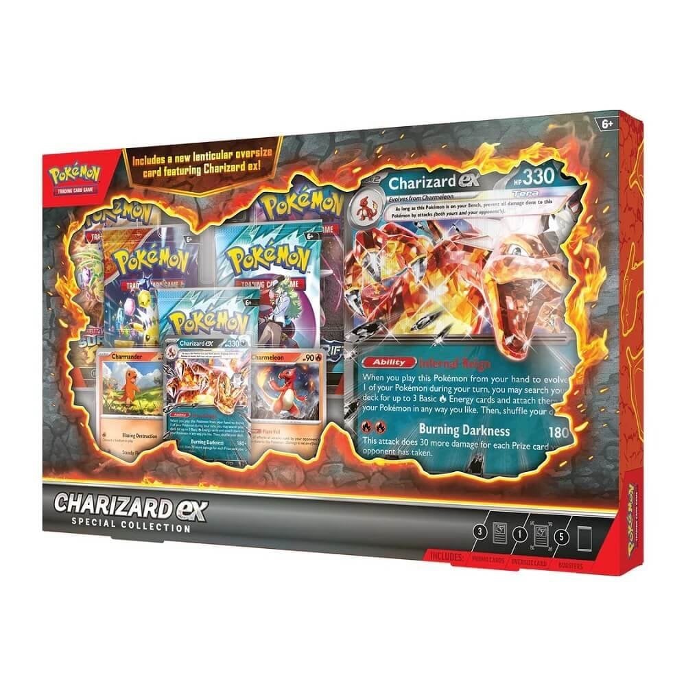 Pokemon TCG: Charizard ex Special Collection Box! New & Sealed! 5 Packs & More!