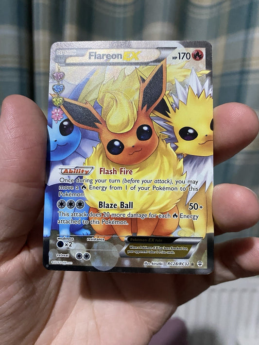 Pokémon TCG Flareon EX RC28/RC32 2016 Generations! Rare English Card! LP!
