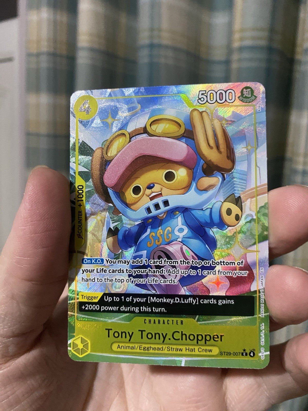 One Piece TCG Tony Tony Chopper ST29-007 Alt Art Starter Deck 29 Egghead NM Card