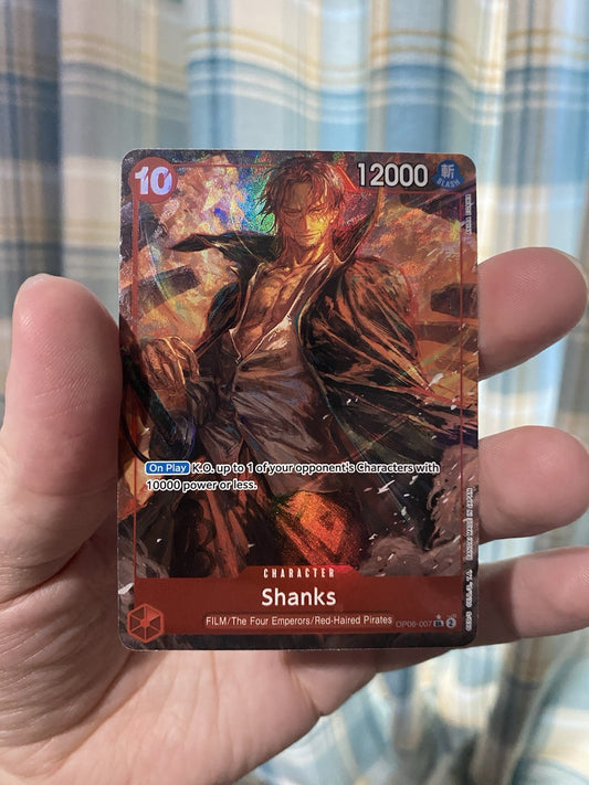 Shanks OP06-007 SR Alt Art One Piece TCG Card Wings of the Captain NM!