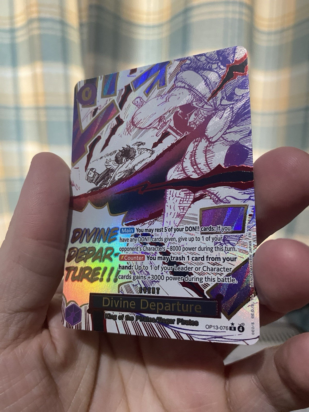 ONE PIECE - DIVINE DEPARTURE - OP13-076 - ALT ART RARE - ENGLISH - OP13 NM!
