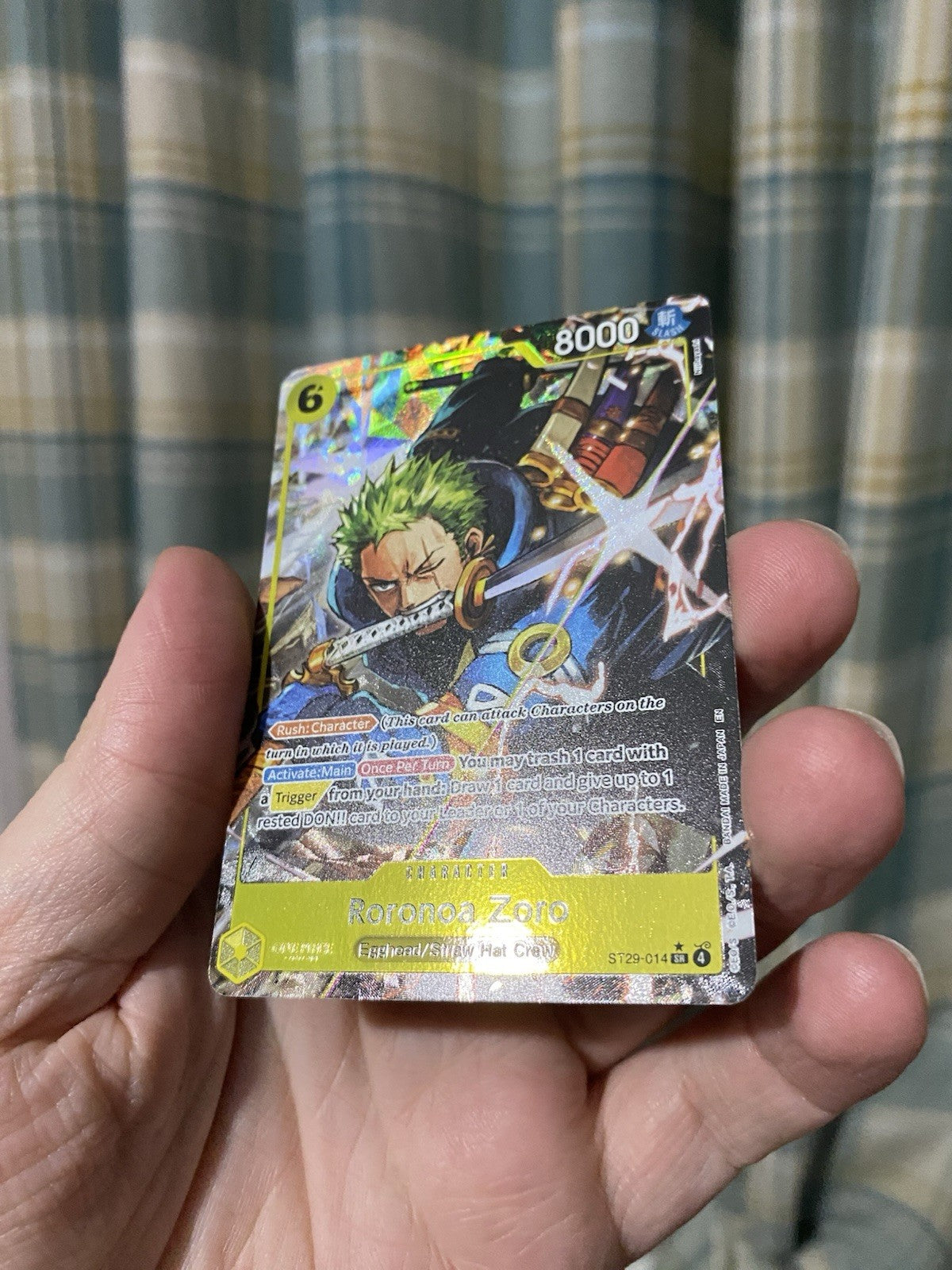 Roronoa Zoro ST29-014 Alt Art from Egghead Starter Deck One Piece One Piece TCG!