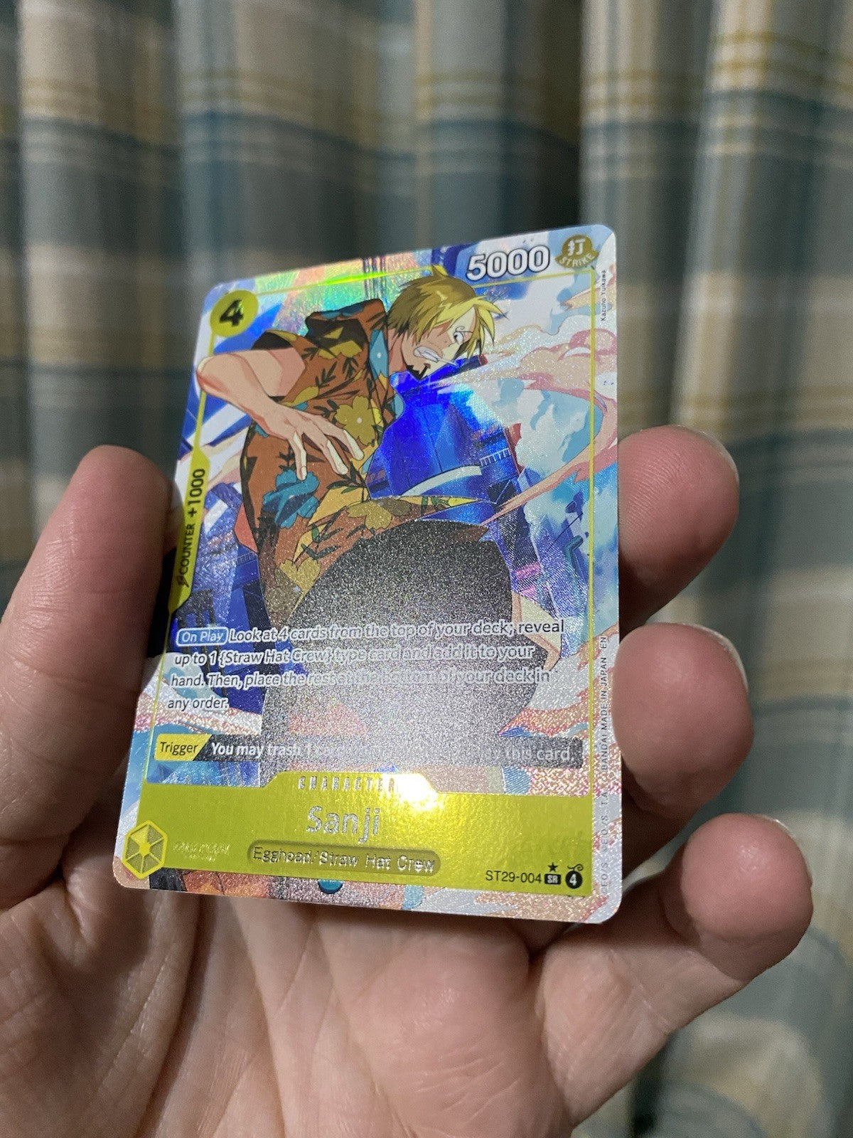 One Piece Sanji ST29-004 (ALT ART) SR Egghead Starter Deck English NM! RARE!