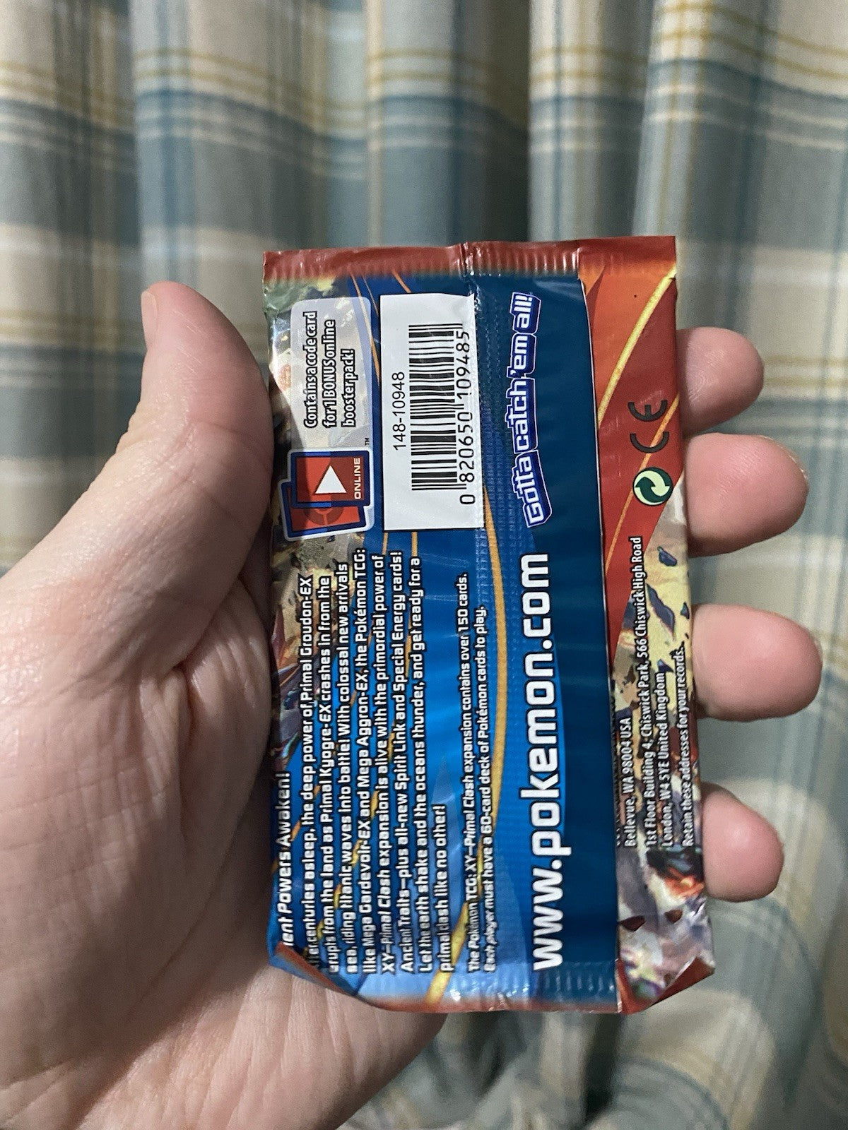 2015 Pokemon TCG XY Primal Clash Booster Pack Groudon Art! Factory Sealed! Rare!
