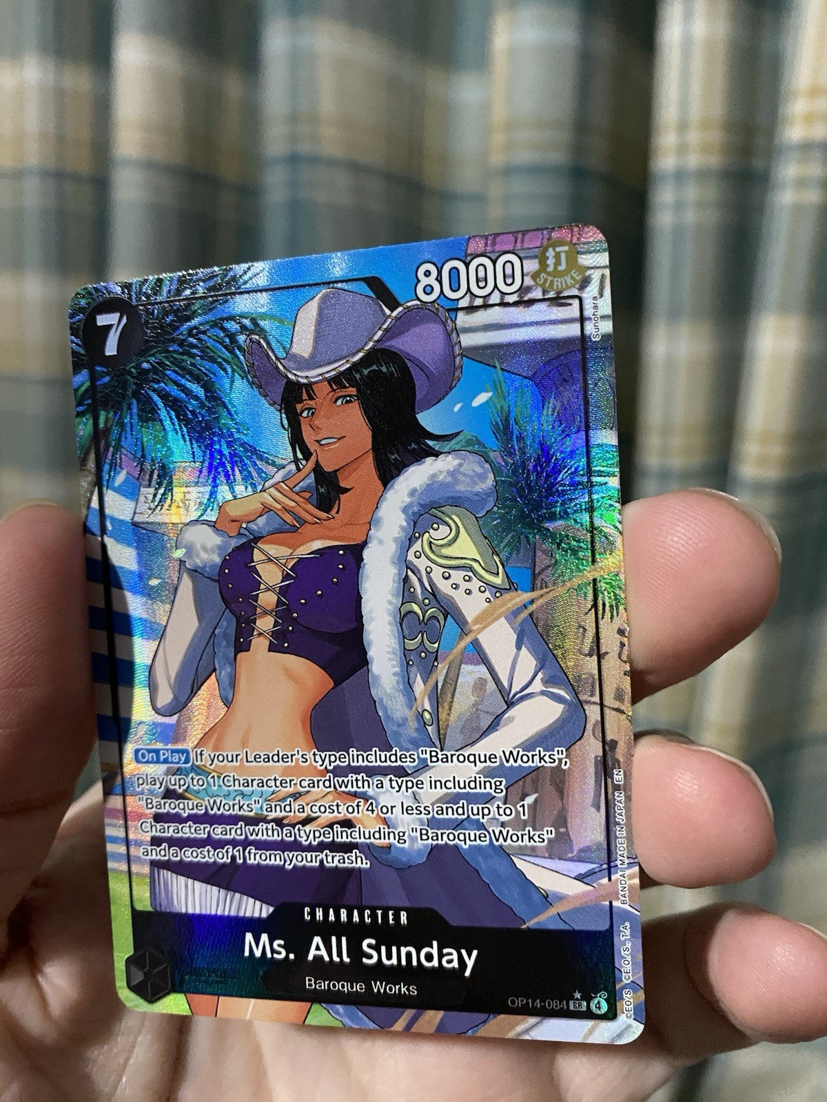 Ms. All Sunday (Alternate Art) OP14-084 The Azure Sea's Seven Foil One Piece TCG