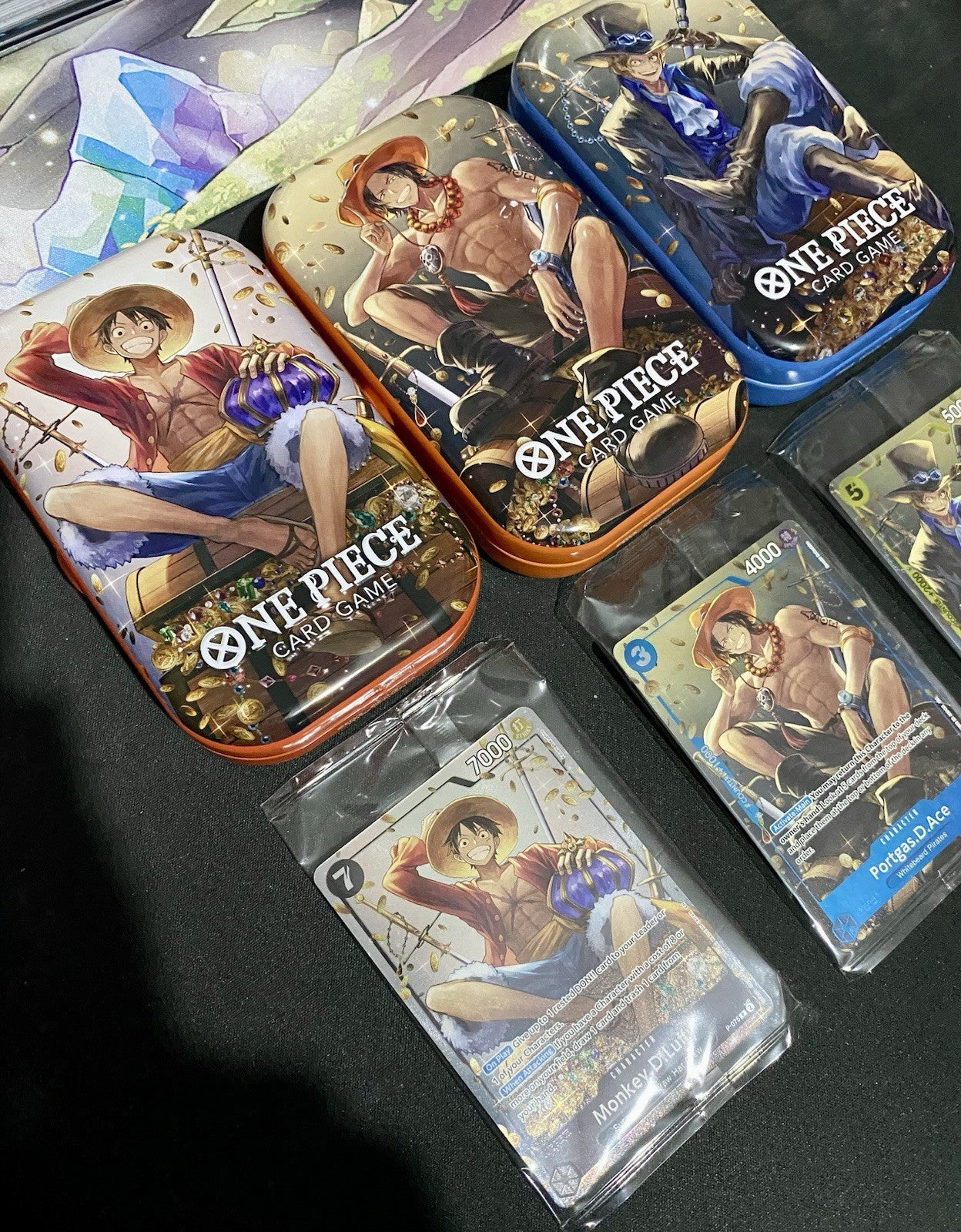 3x ONE PIECE TIN PROMO SET TS-02 THREE BROTHERS *TINS AND PROMOS ONLY NO PACKS*