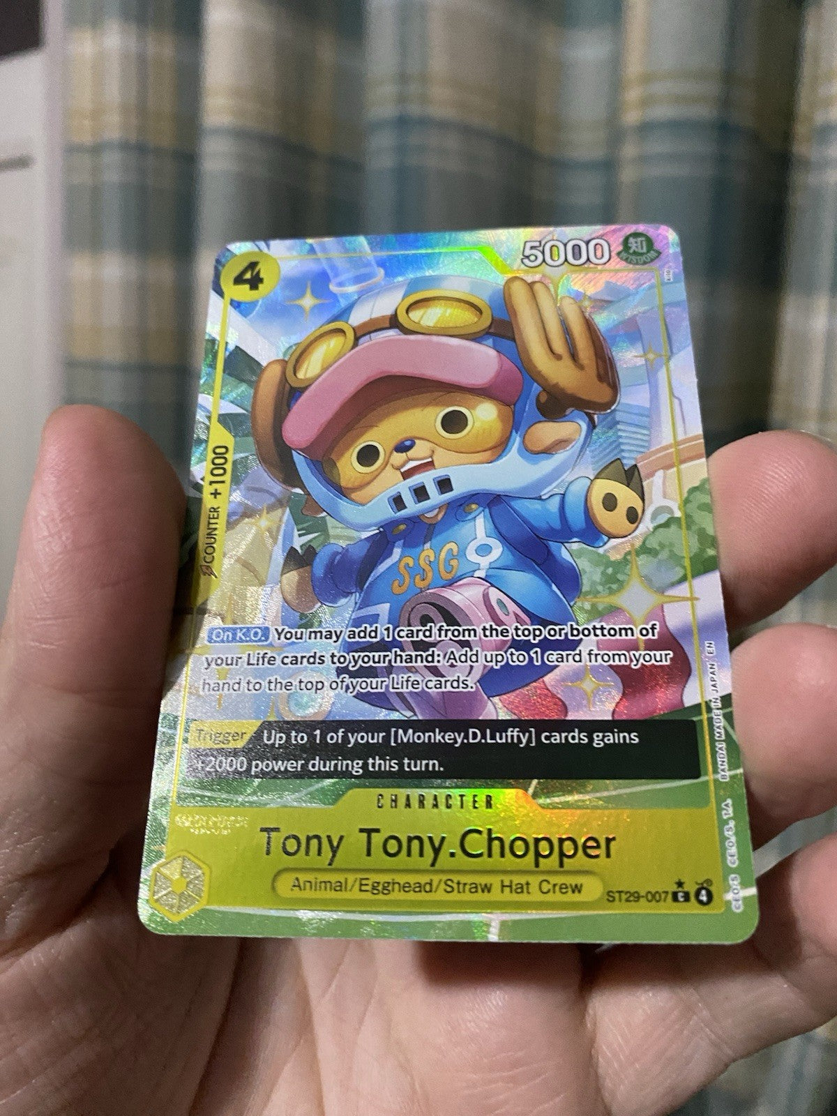 One Piece TCG Tony Tony Chopper ST29-007 Alt Art Starter Deck 29 Egghead NM Card