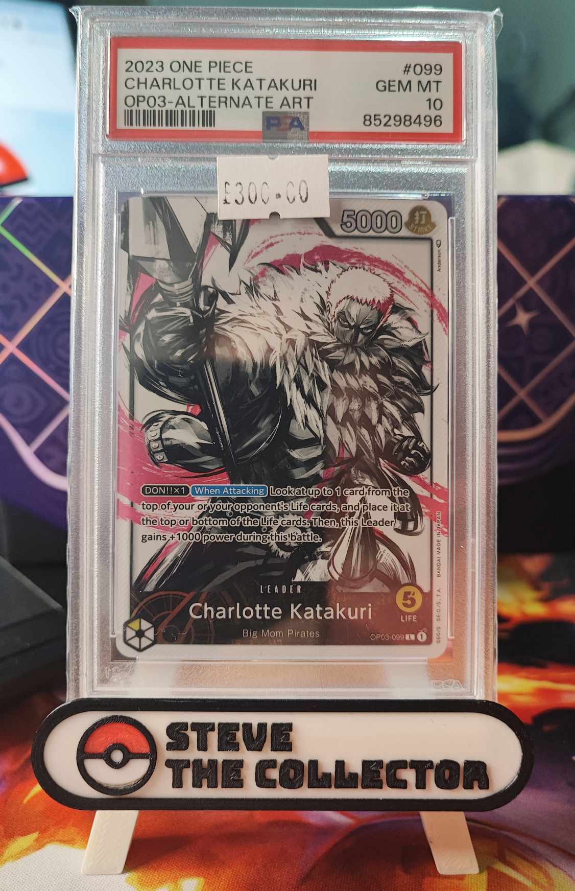 BANDAI ONE PIECE PSA 10 CHARLOTTE KATAKURI