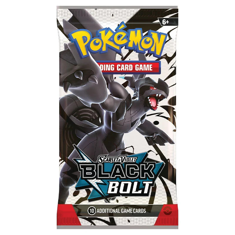 Pokemon TCG Black Bolt Booster Pack - 10 Cards – Factory Sealed!