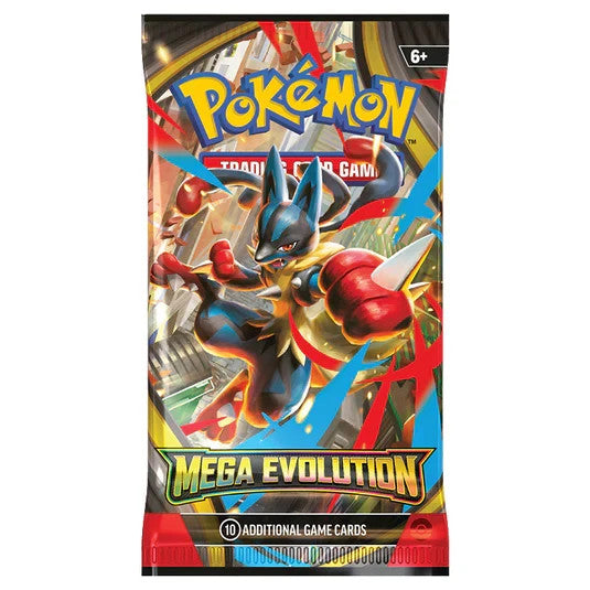 Pokemon TCG Mega Evolution Base Set Booster Pack - 10 Cards – Factory Sealed!
