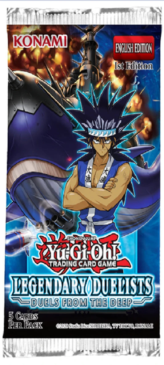 YuGiOh Legendary Duelists: Duels From The Deep 1st Edition Booster Pack Sealed!