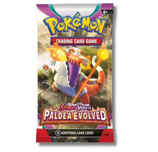 Pokemon TCG Paldea Evolved Booster Pack - 10 Cards – Factory Sealed!