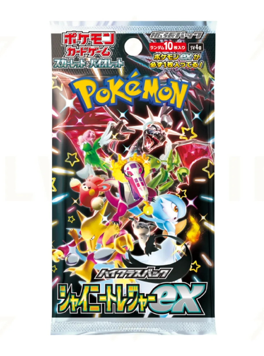 Pokemon TCG Shiny Treasure ex Booster Pack - Japanese sv4a – Factory Sealed!