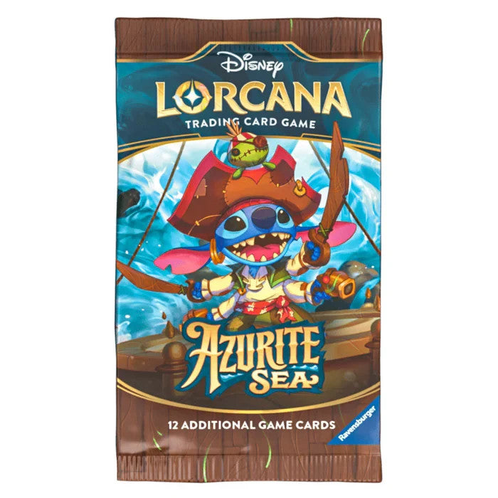 Disney Lorcana Azurite Sea Booster Pack - Factory Sealed!
