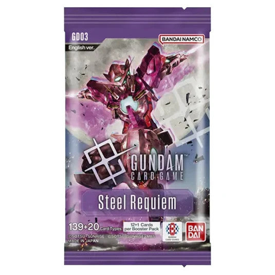 Gundam Card Game Booster Box Display GD03 Steel Requiem English Pre-Order! NEW!