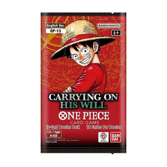 One Piece TCG OP13 Carrying on His Will Booster Pack - English Factory Sealed!