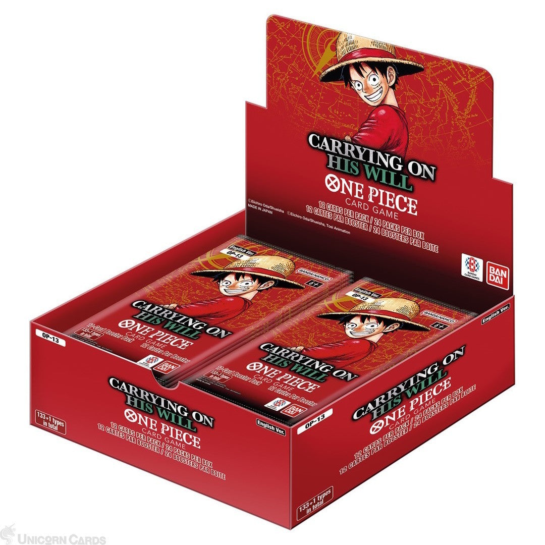 One Piece Card Game - Carrying On His Will - OP-13 Booster Box Pre-Order! ENG!