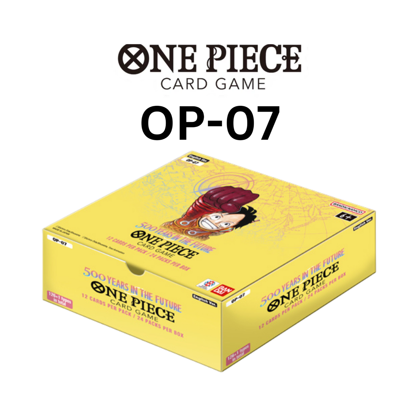 One Piece OP07 Booster Box: 500 Years in the Future! English! Sealed! Luffy!