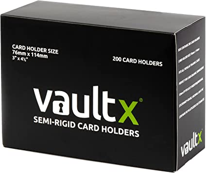 Vault X: Slim Semi-Rigid Card Holders (200 Pack)